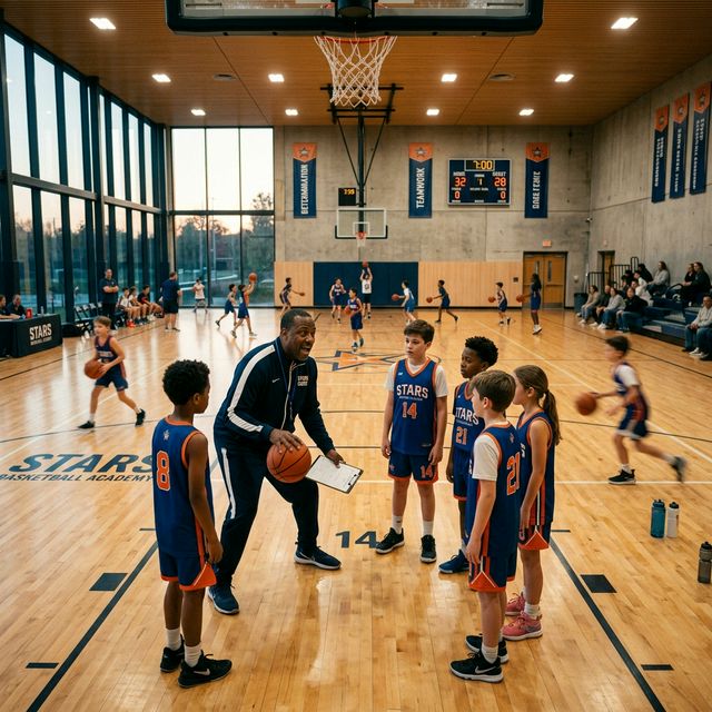 Youth basketball training